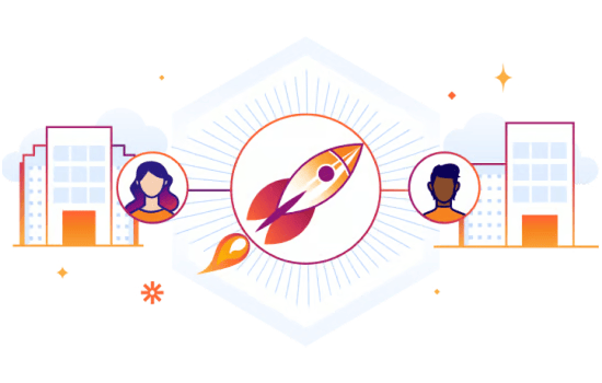 Ilustração de aliança tecnológica